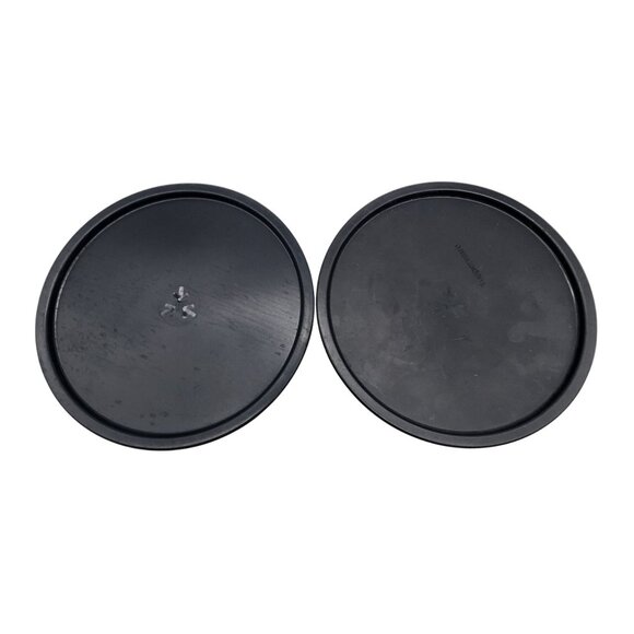 Tupperware Set of 2 Silver Black Snack Containers One Touch seal NEW - Picture 2 of 4